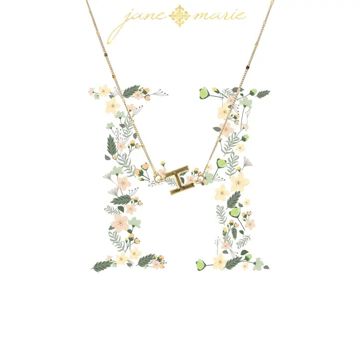 Initial Necklace | 16" | Gold