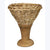 Wicker Vase on Wood Pedestal | 9.4"