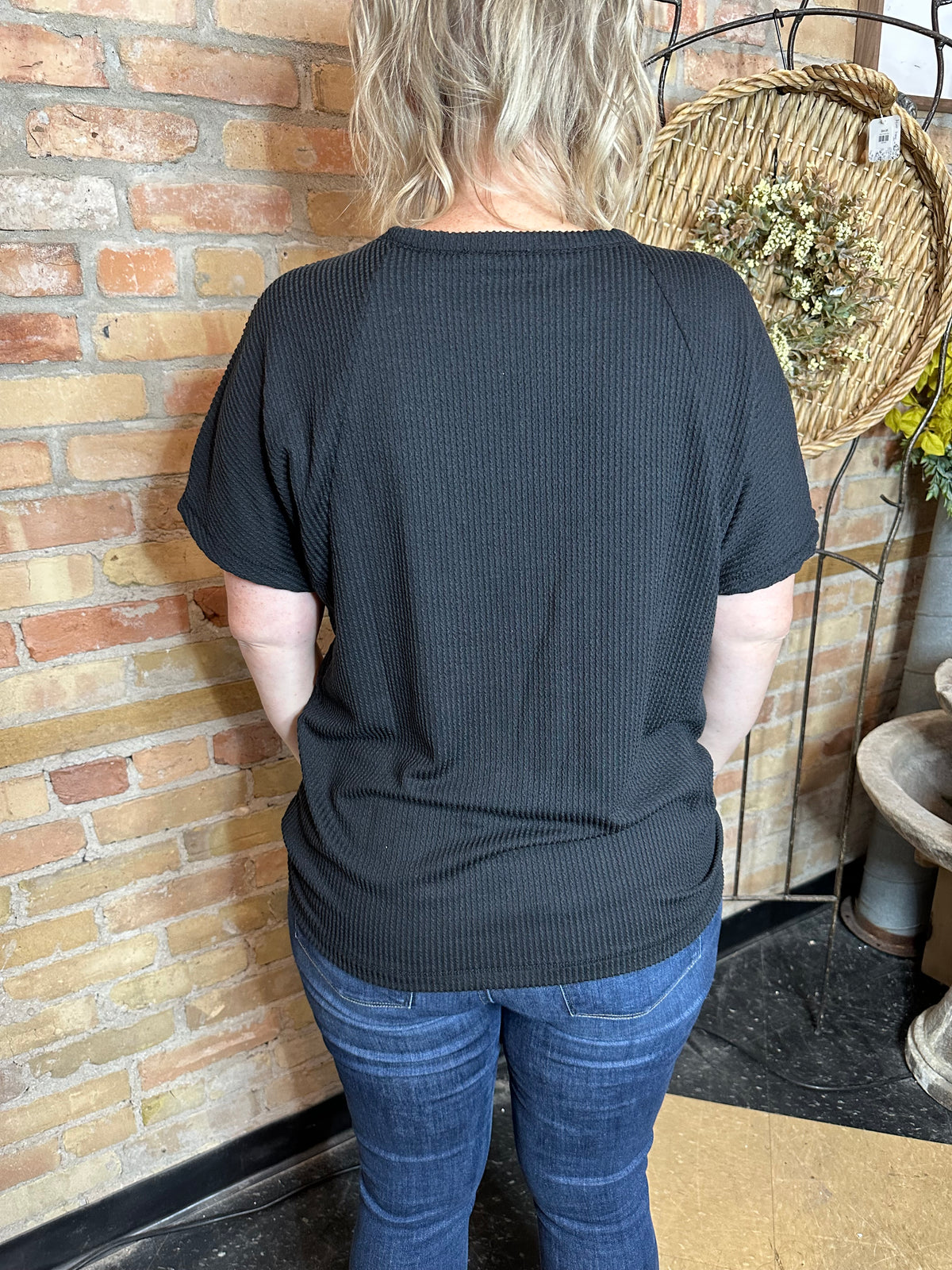 Ribbed Top | Black