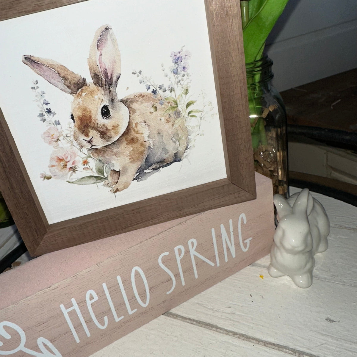 Hello Spring | Watercolor Bunny {Gift Box}