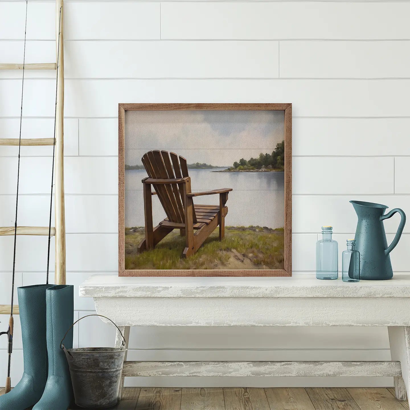 Adirondack Chair by the Lake | Wall Art