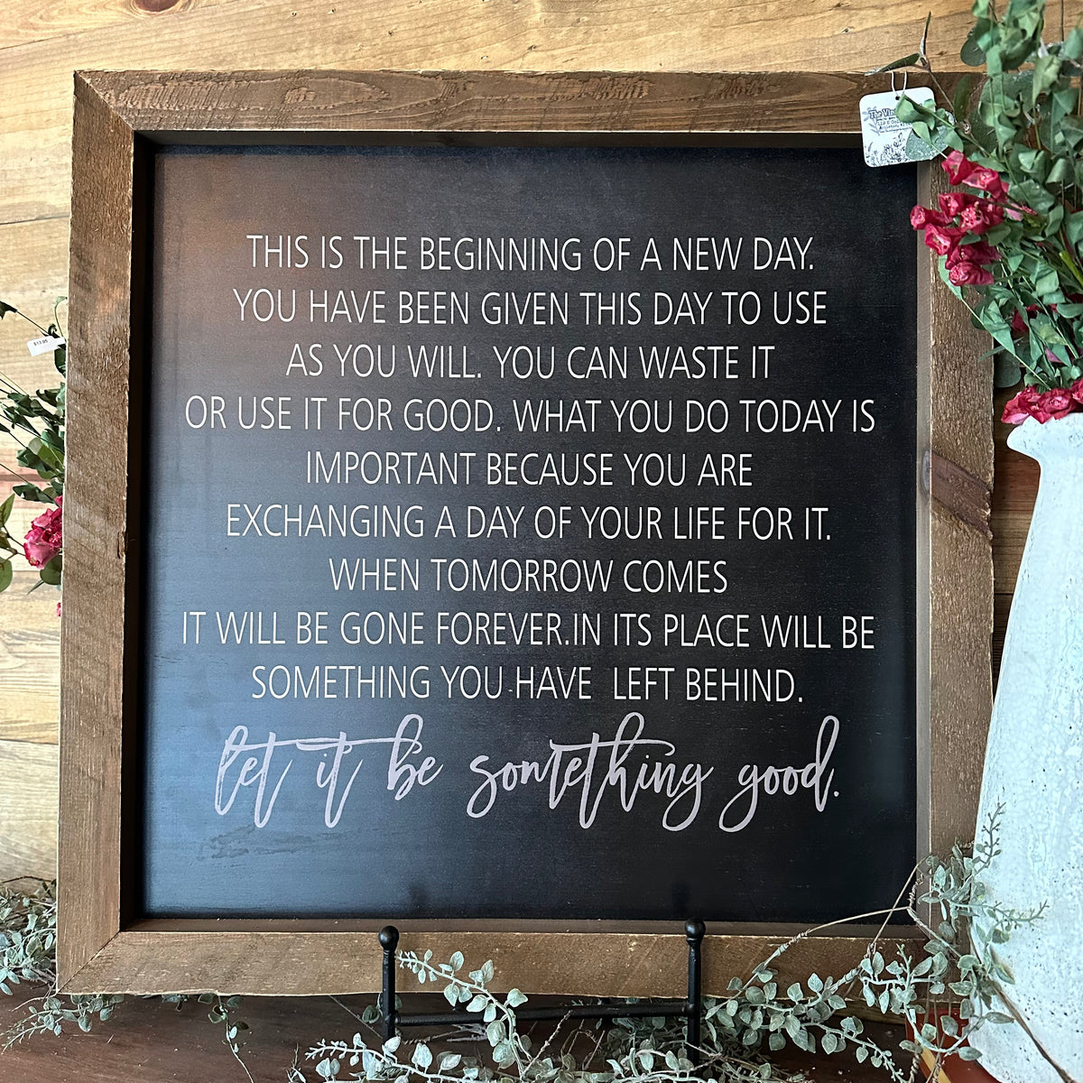 Let It Be Something Good Framed Wall Art The Vintage Garden