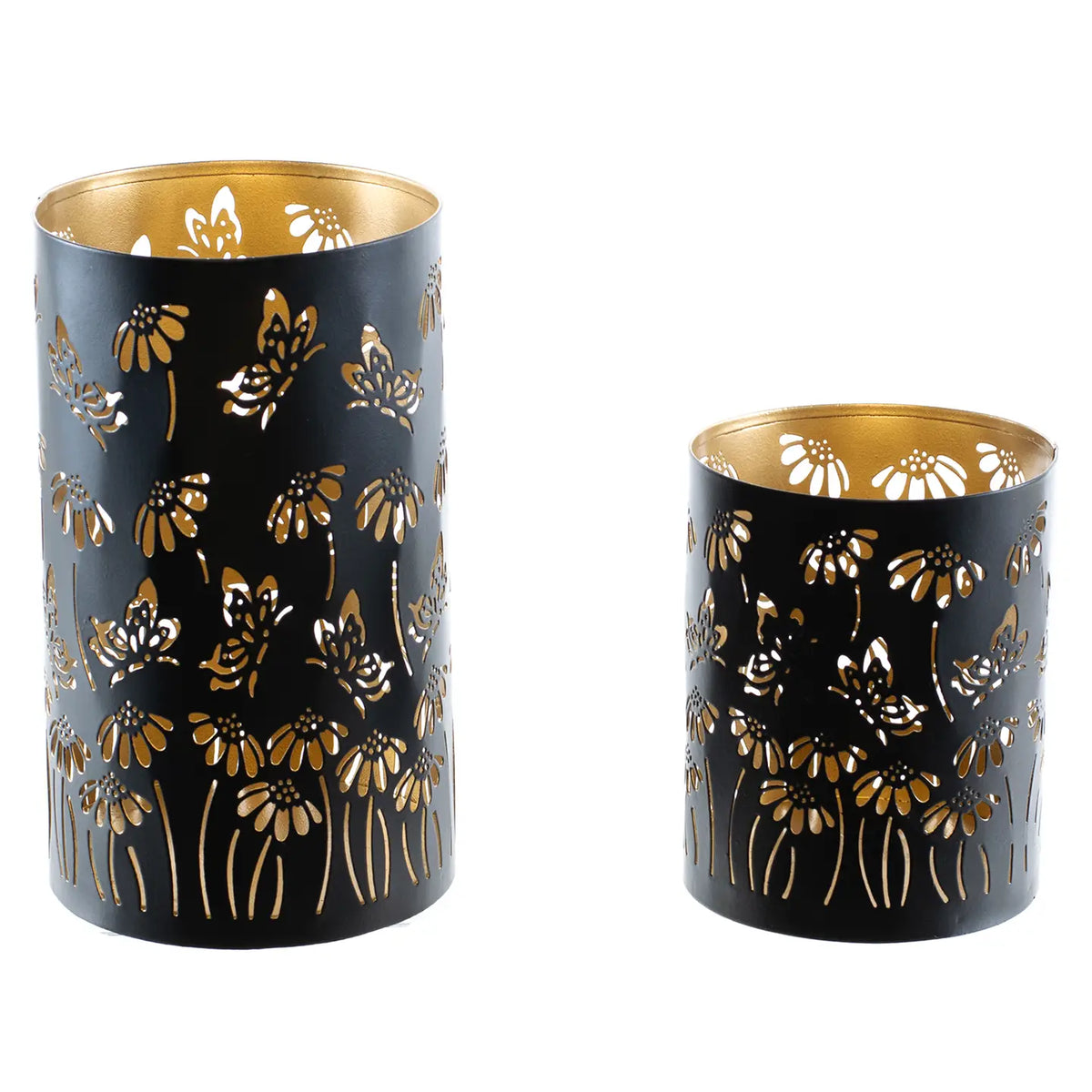Flower &amp; Butterfly Luminary | Metal