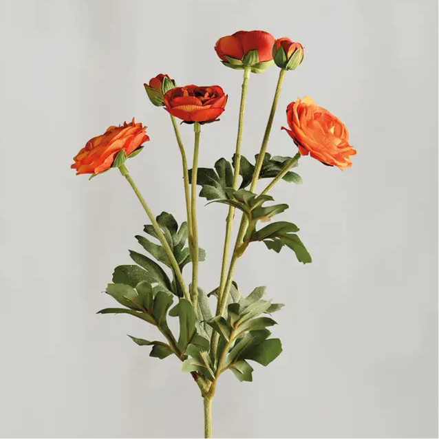 Orange Ranunculus Floral Pick