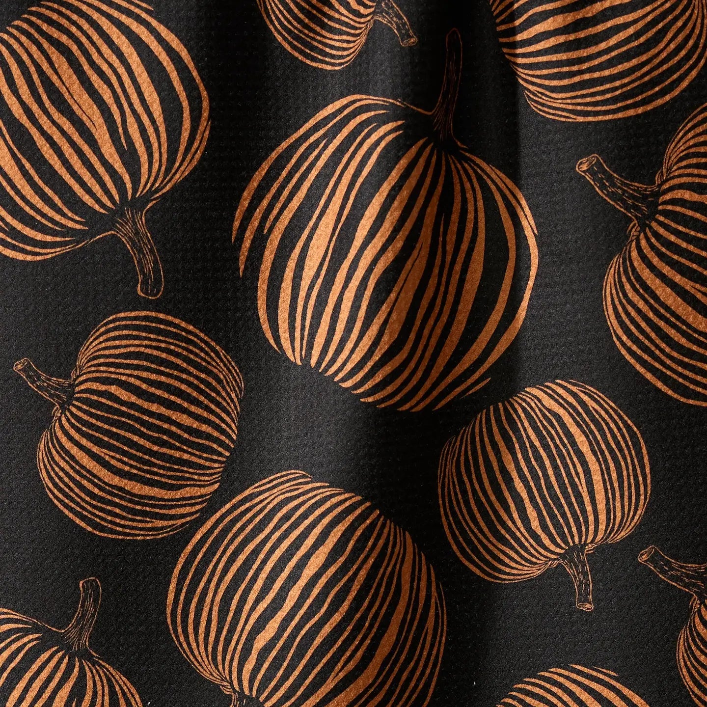 Geometry Kitchen Tea Towel | Pumpkin Noir