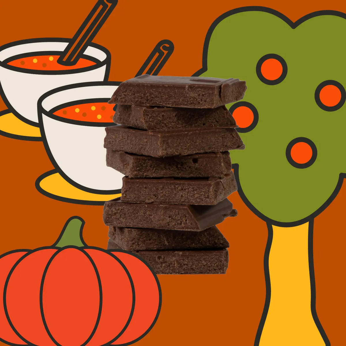 Pumpkin Spice Chai Truffle Bar | Chocolate Bar