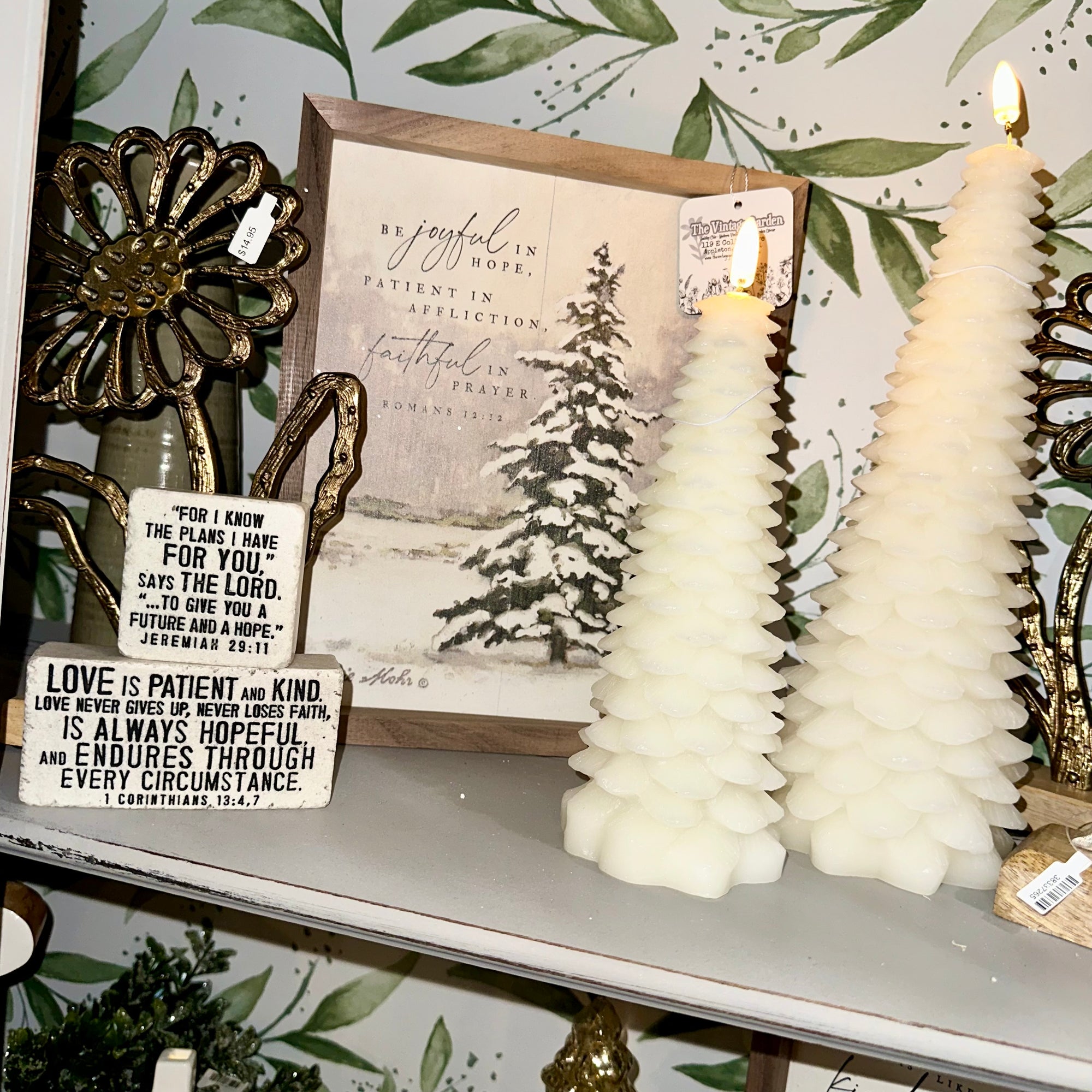 Be Joyful in Hope Winter Tree | Wall Art