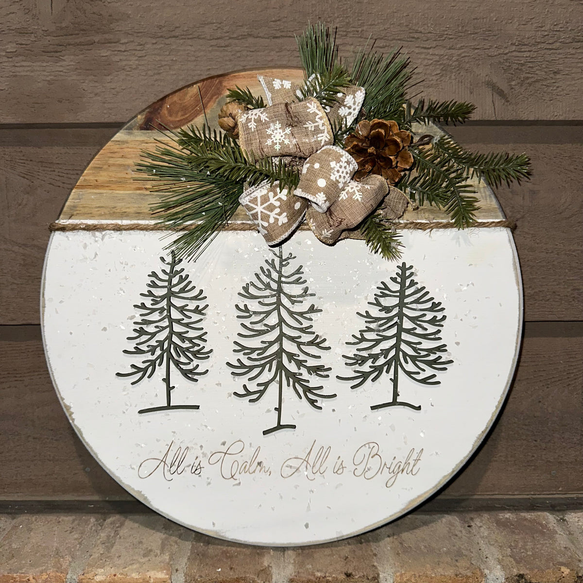 All is Calm, All is Bright | 15&quot; Handmade Sign
