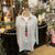 Light Gray & White Striped Button Up Shirt