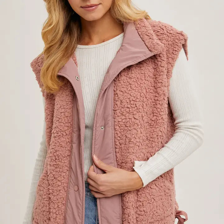 Sherpa Vest | Mauve