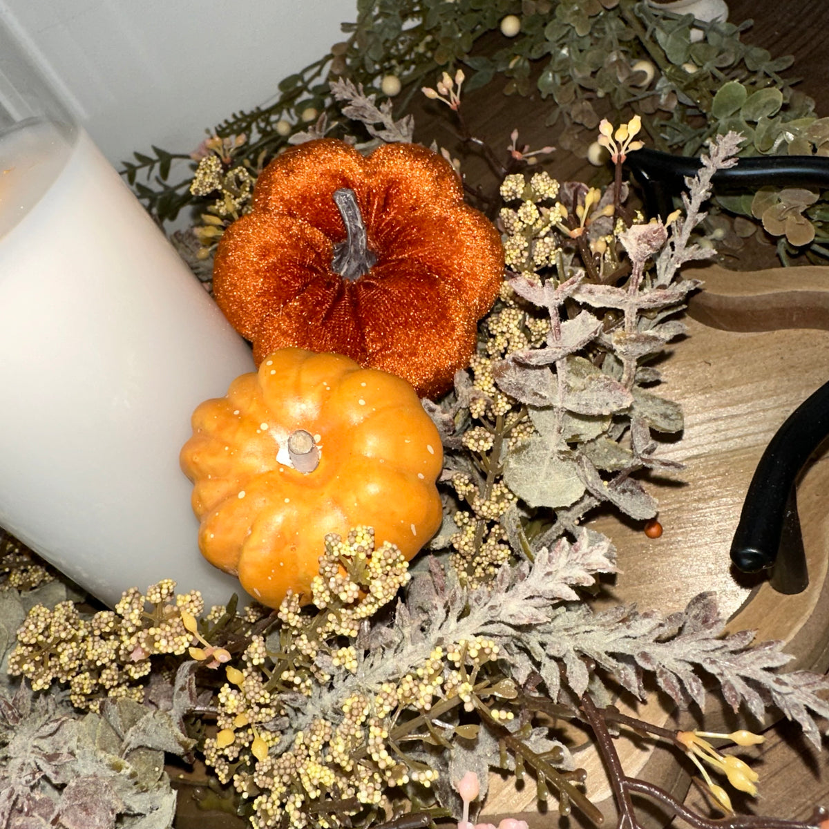Tray &amp; Pumpkins | Autumn Tabletop Display