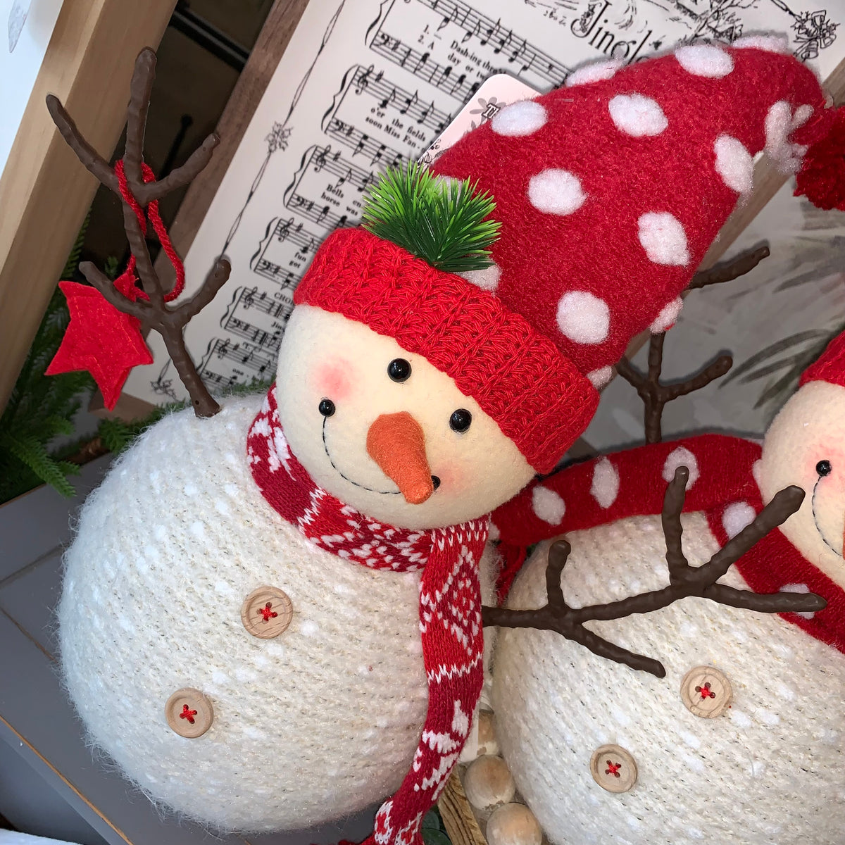 Lighted Plush Snowman | Battery Operated