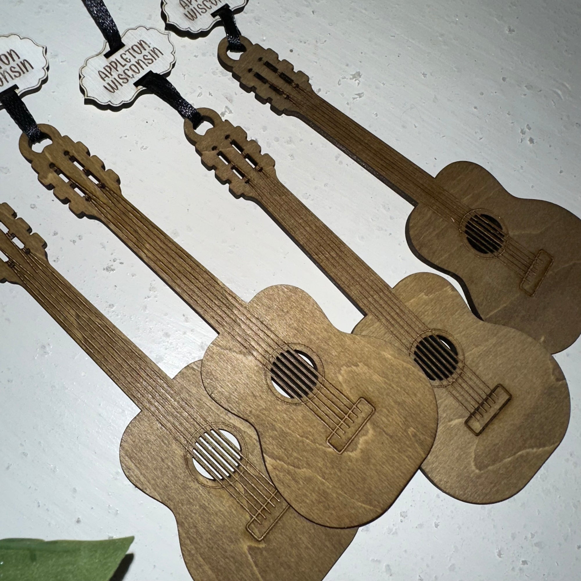 Guitar Ornament | Appleton Wisconsin | Wood Souvenir