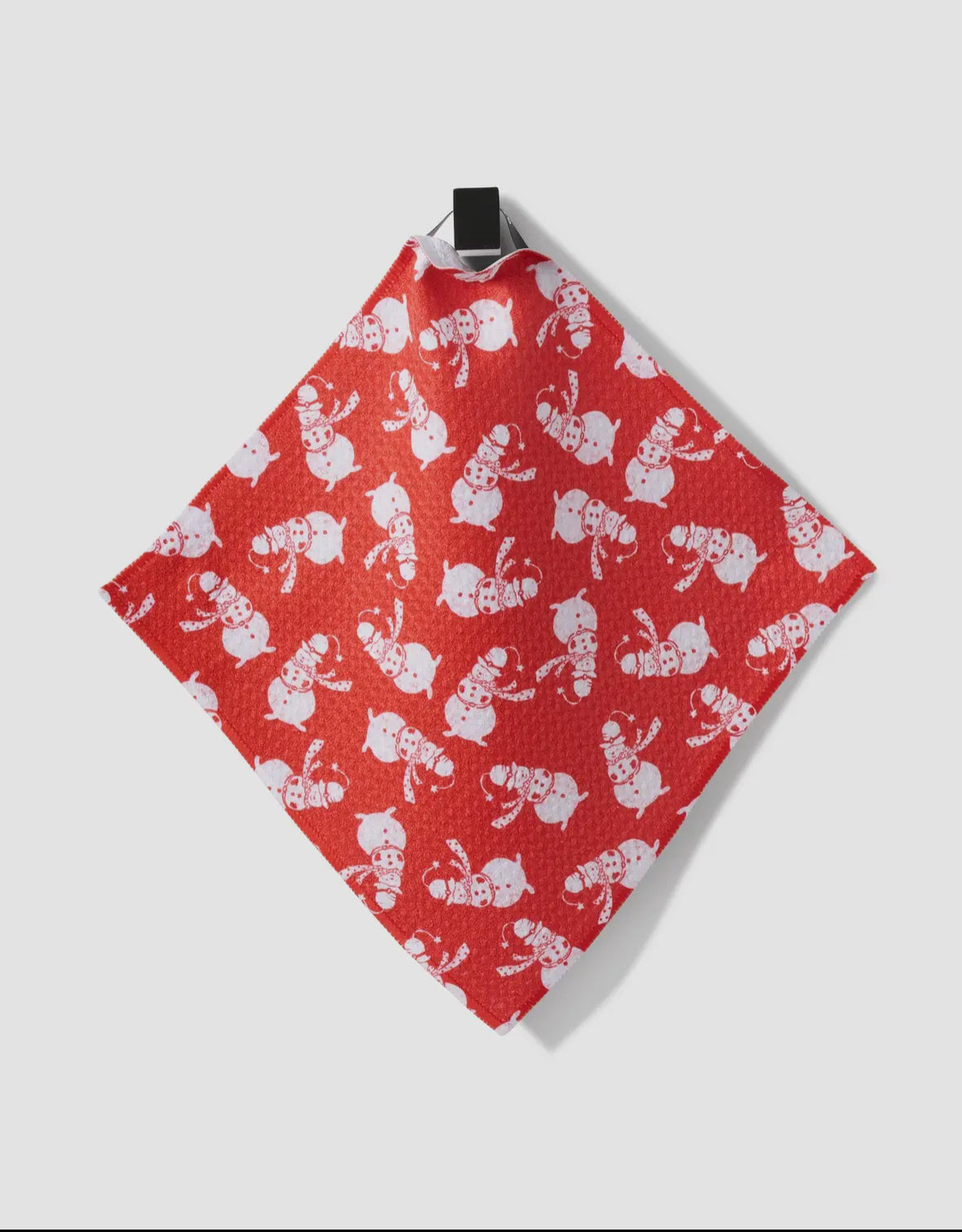 Geometry Kitchen Dishcloth | Smiley Frosty the Snowman