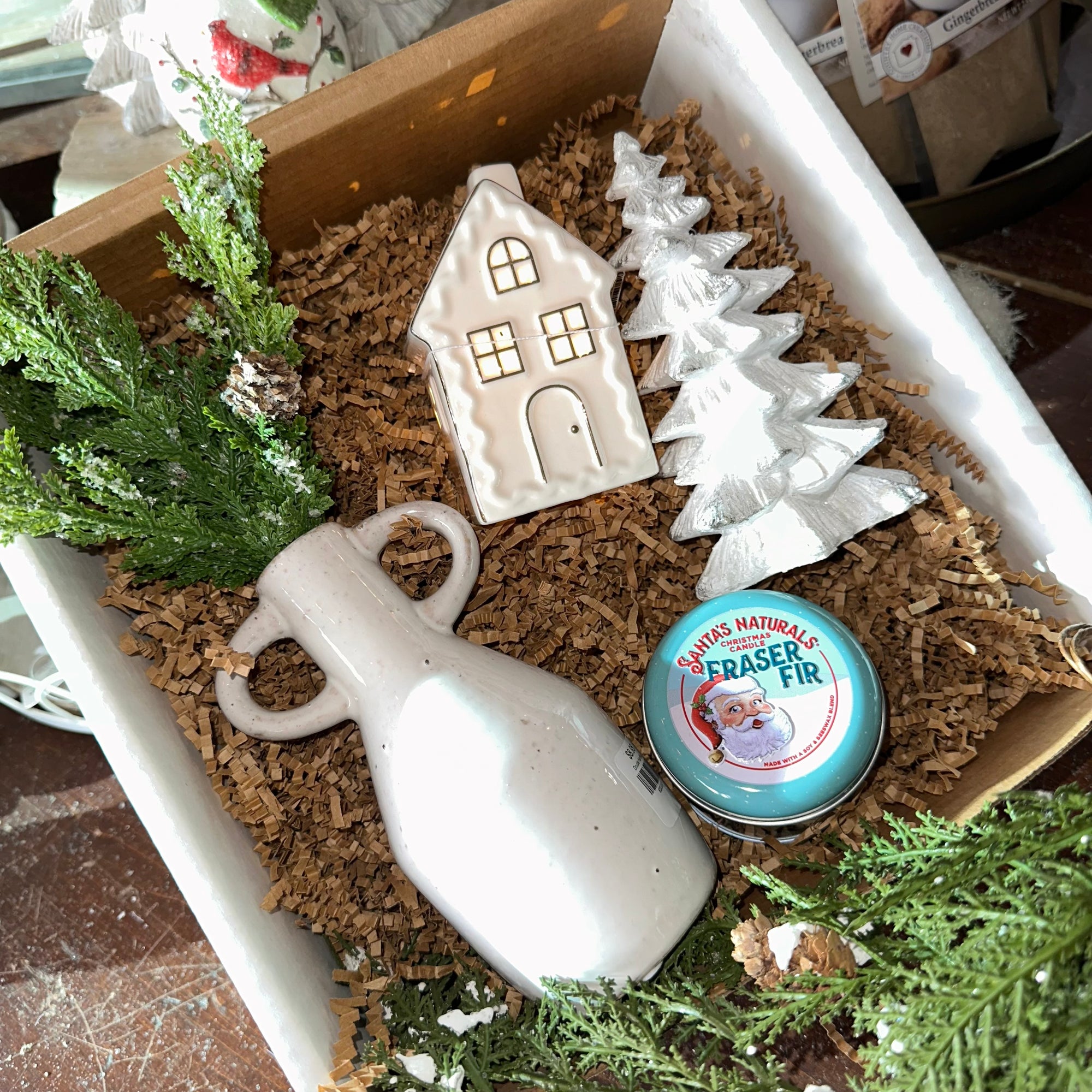 Lighted Winter House {Gift Box}