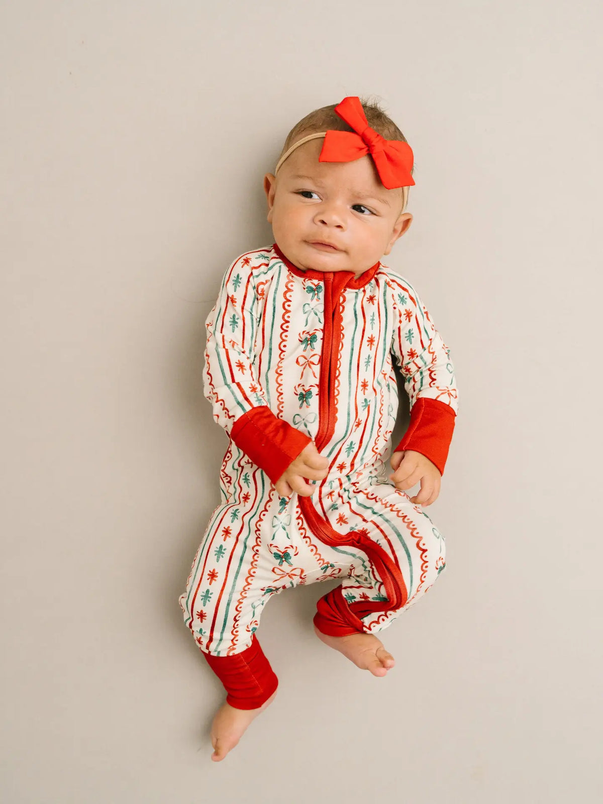 Christmas Bow | Zippy Footie