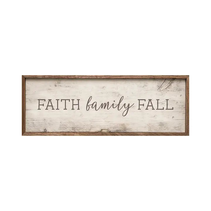 Faith Family Fall | Wall Art