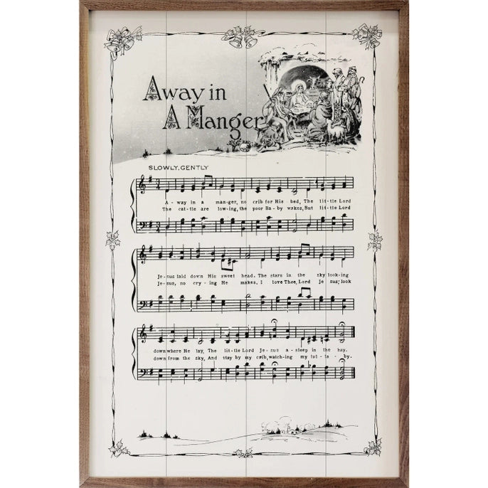 Away in A Manger Sheet Music | Wall Art