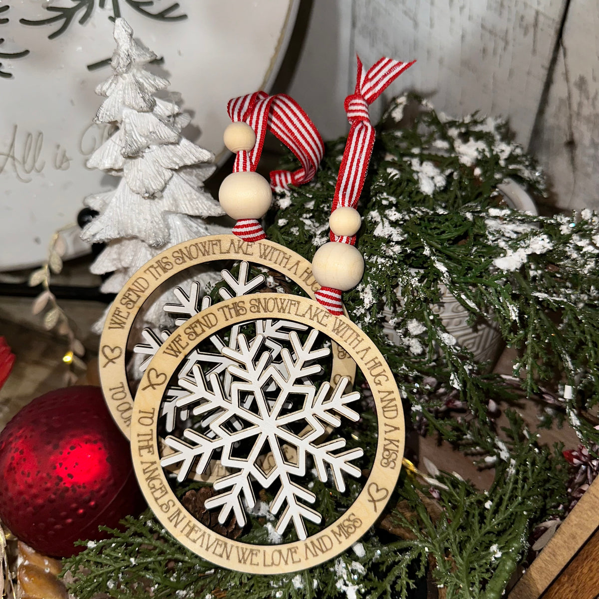 Snowflake Memorial | Engraved Ornament