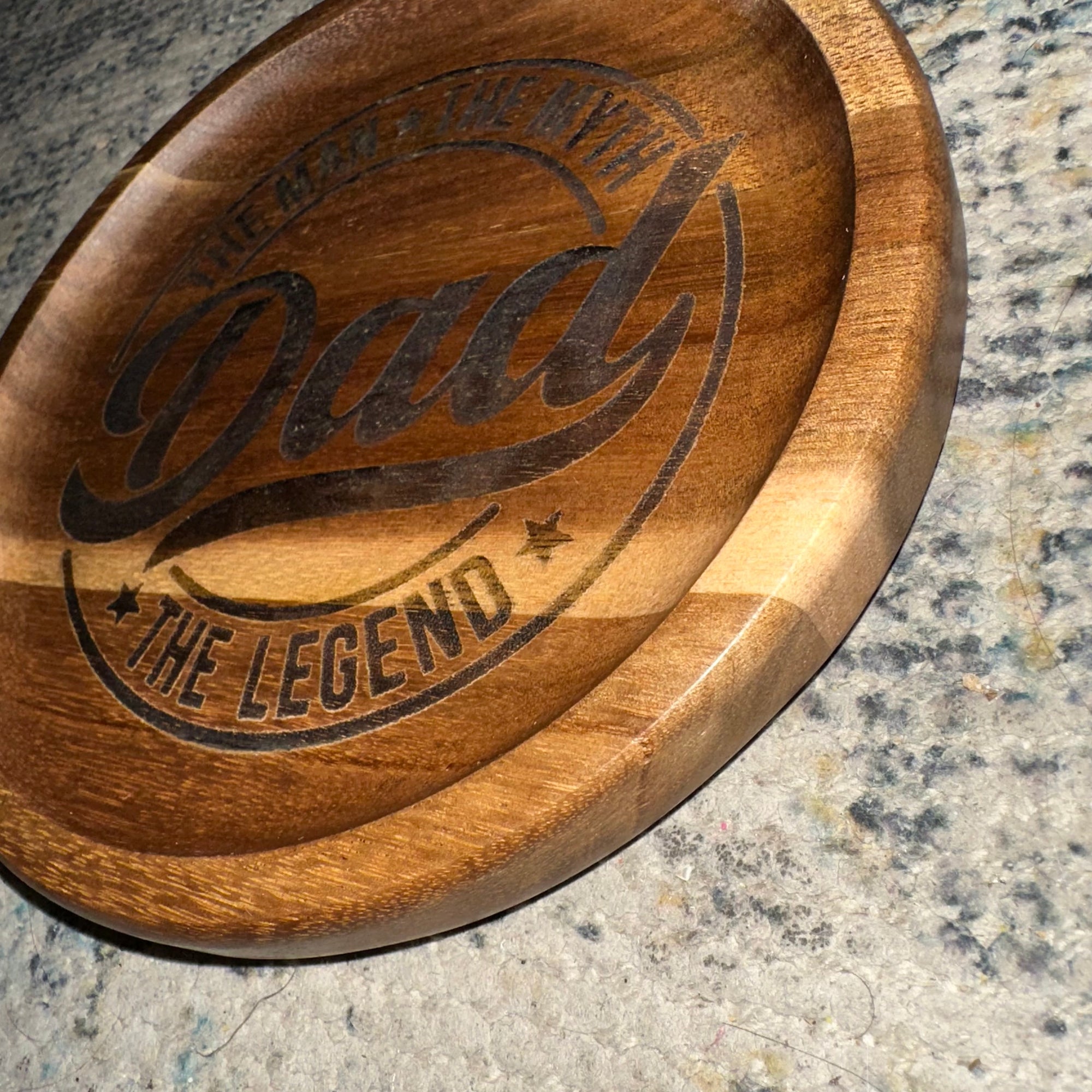 Dad - The Man, The Myth, The Legend | Engraved Wood Tray