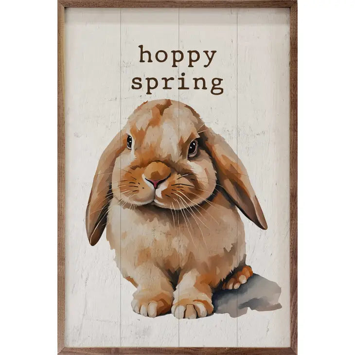Hoppy Spring Bunny | Wall Art