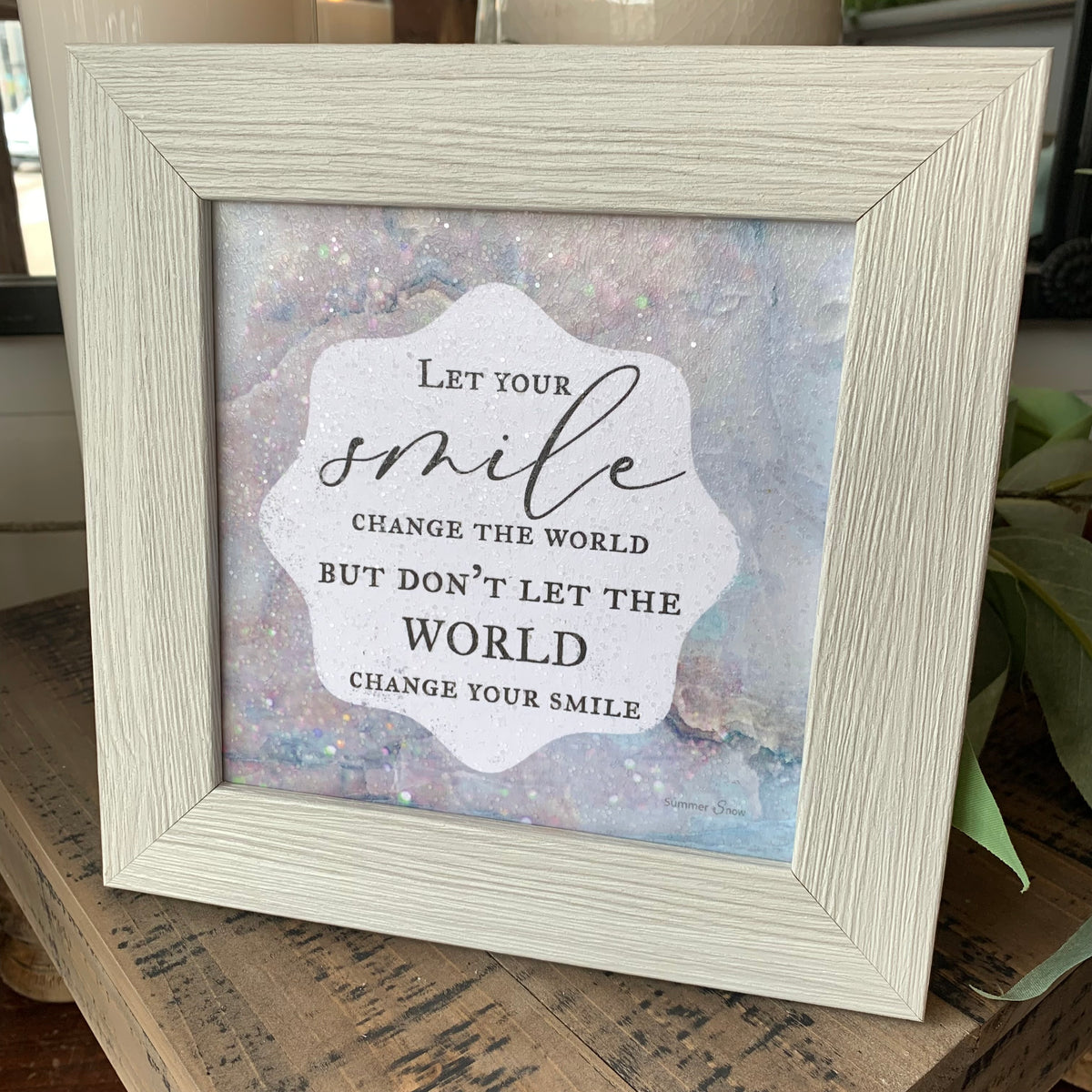 Let Your Smile Change the World | Framed Art