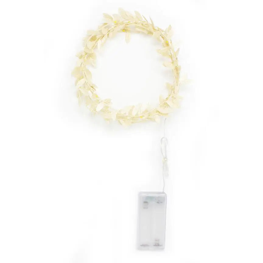 Gold Leaf LED String Lights | Battery-Operated | 80&quot;