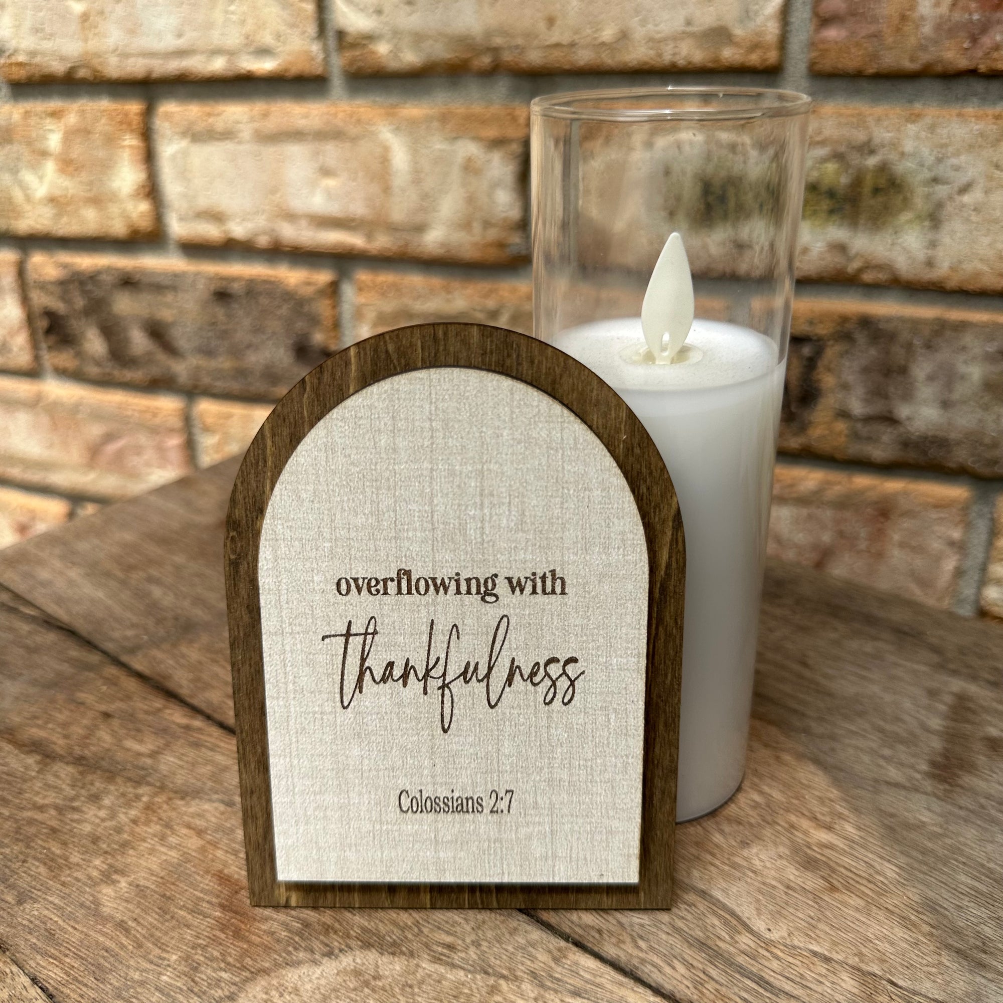 Overflowing with Thankfulness | Companion Sign