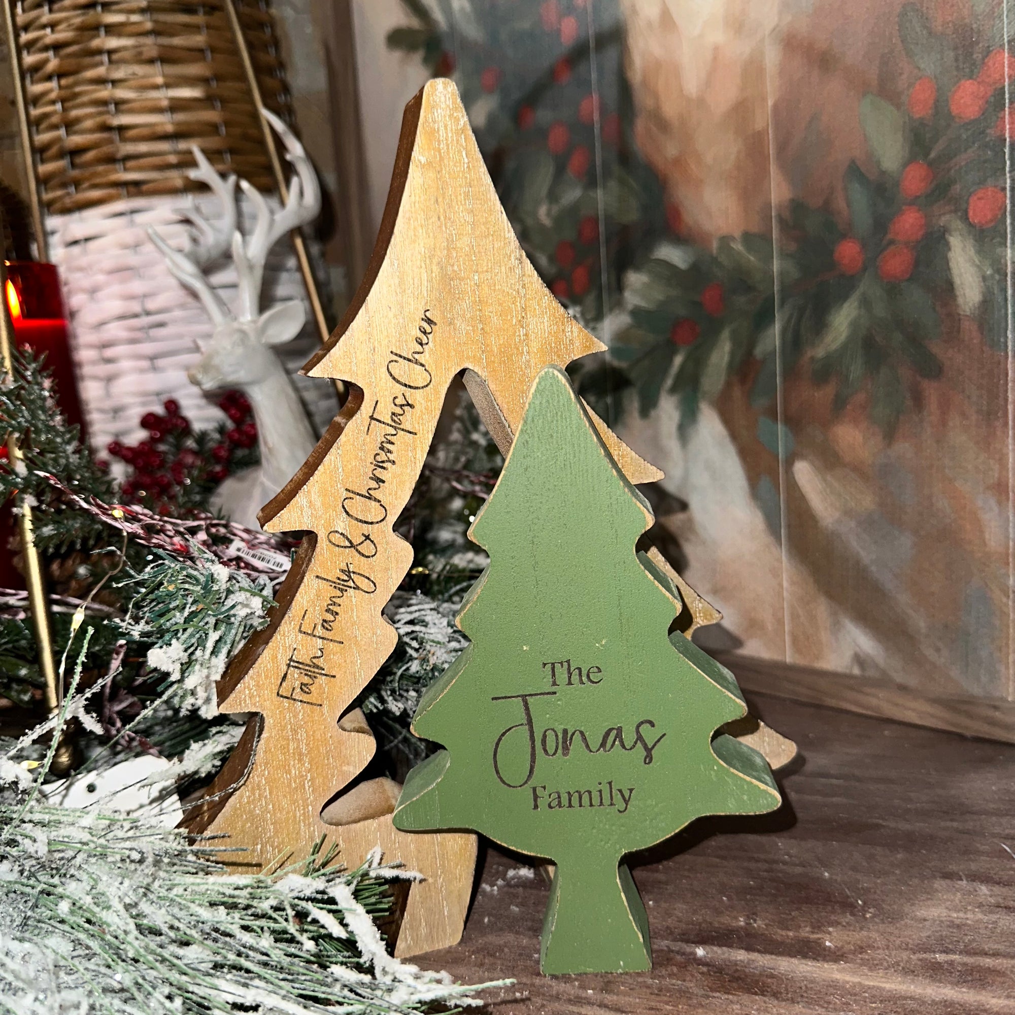 Double Winter Tree | Custom Engraved