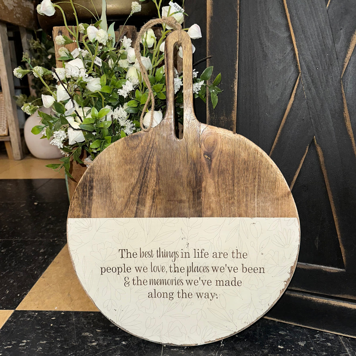 The Best Things in Life | Wood Trivet
