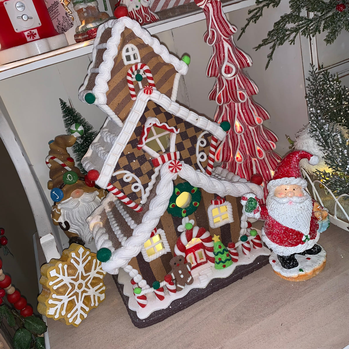 Gingerbread House | Lighted | 13&quot;