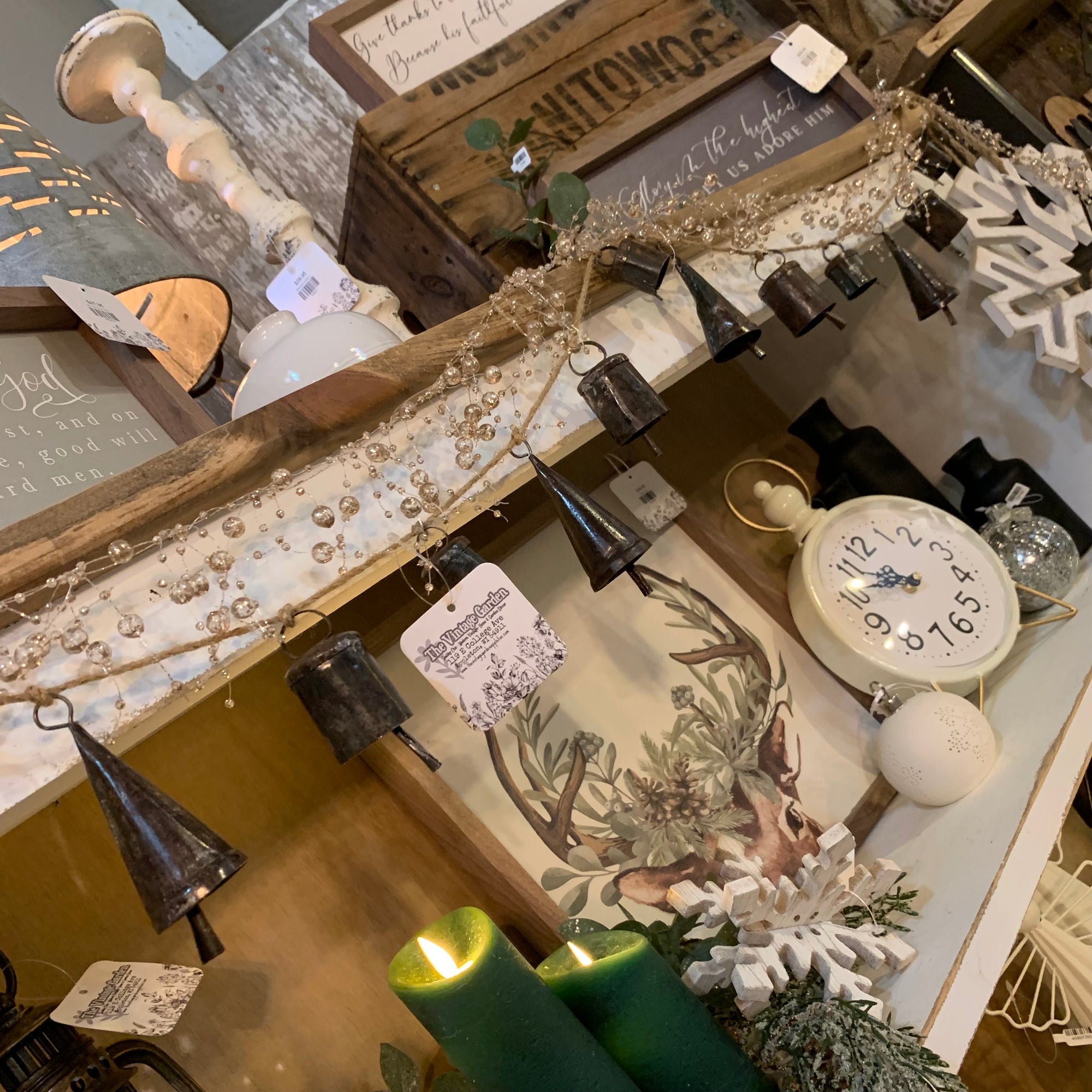 Rustic Bell Garland | 5'