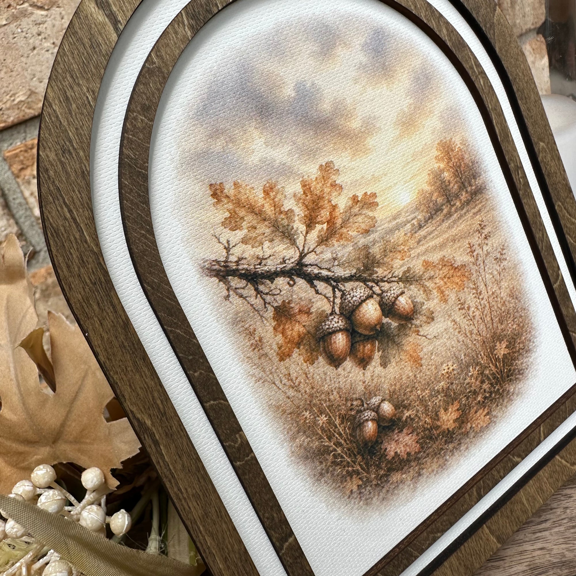 Autumn Oak Branch | Canvas Artwork