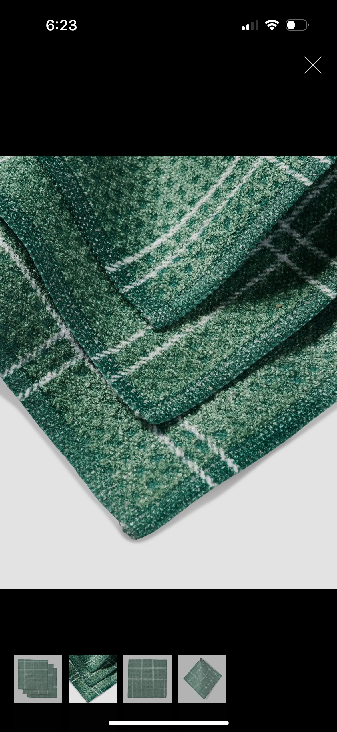 Geometry Kitchen Dishcloth | Pine Forest Plaid