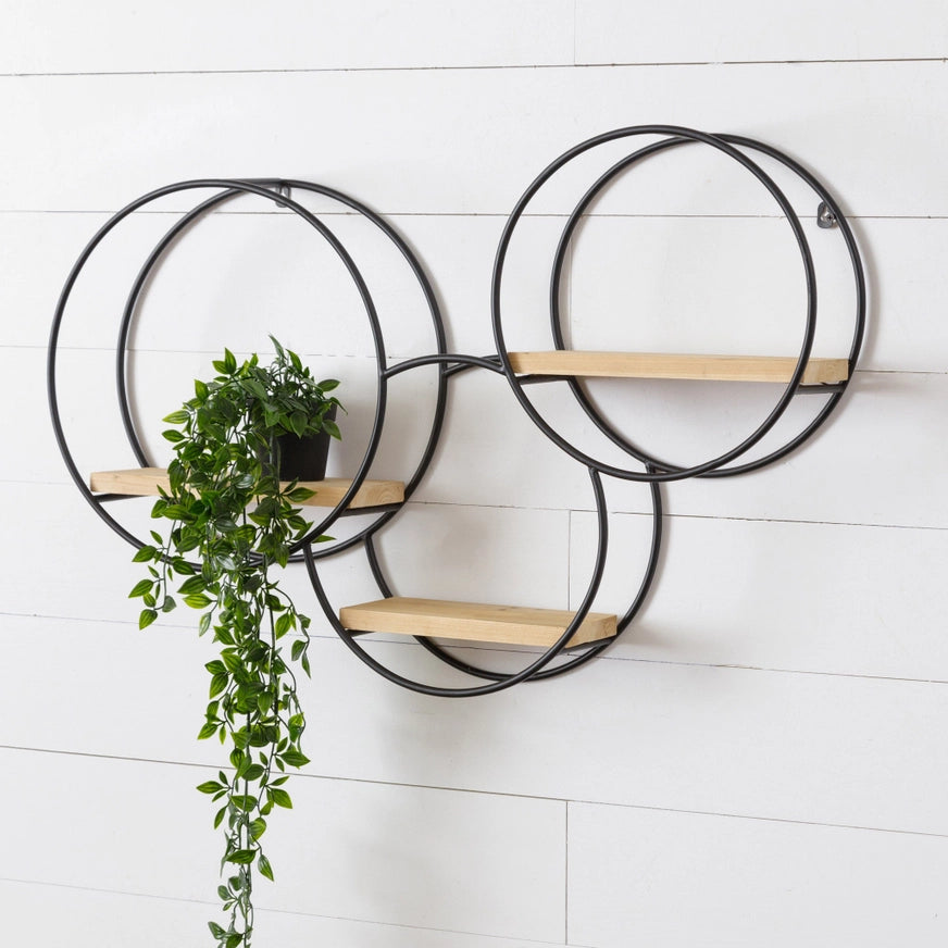 Triple Circle Wall Shelf