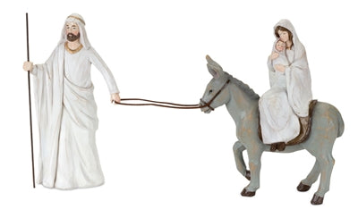 Holy Family with Donkey | 2 Pieces