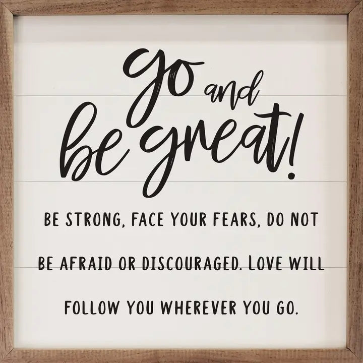 Go and Be Great | Wall Art