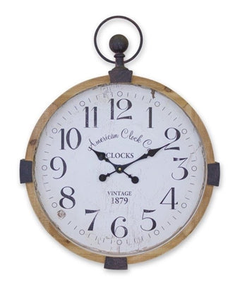 Vintage Inspired Wall Clock | 22.5&quot;
