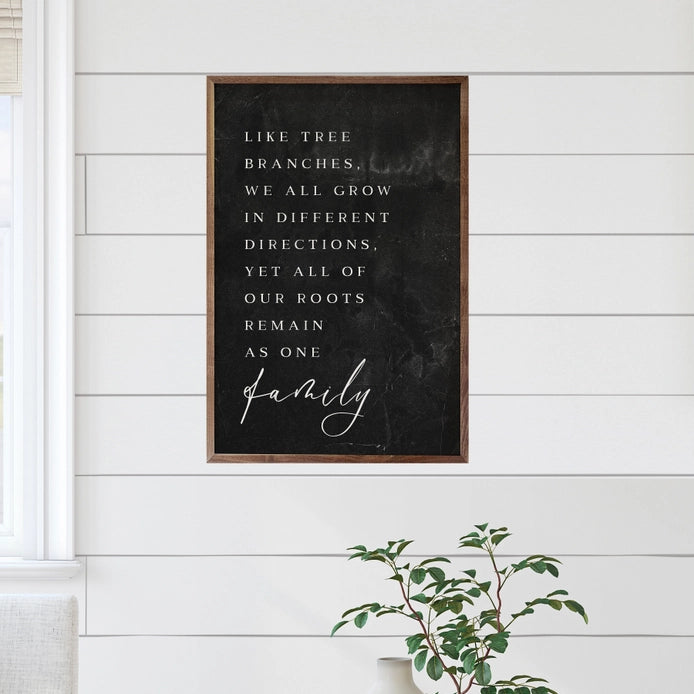 Family Branches | Black | Wall Art