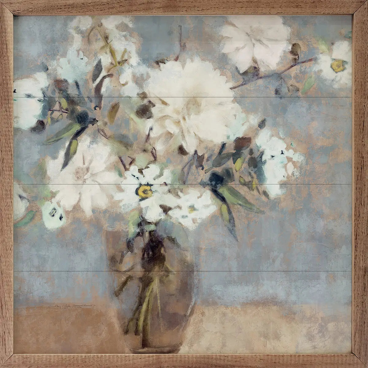 Soft Blue & Cream Florals | Wall Art