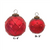 Mercury Glass Ornament | Red