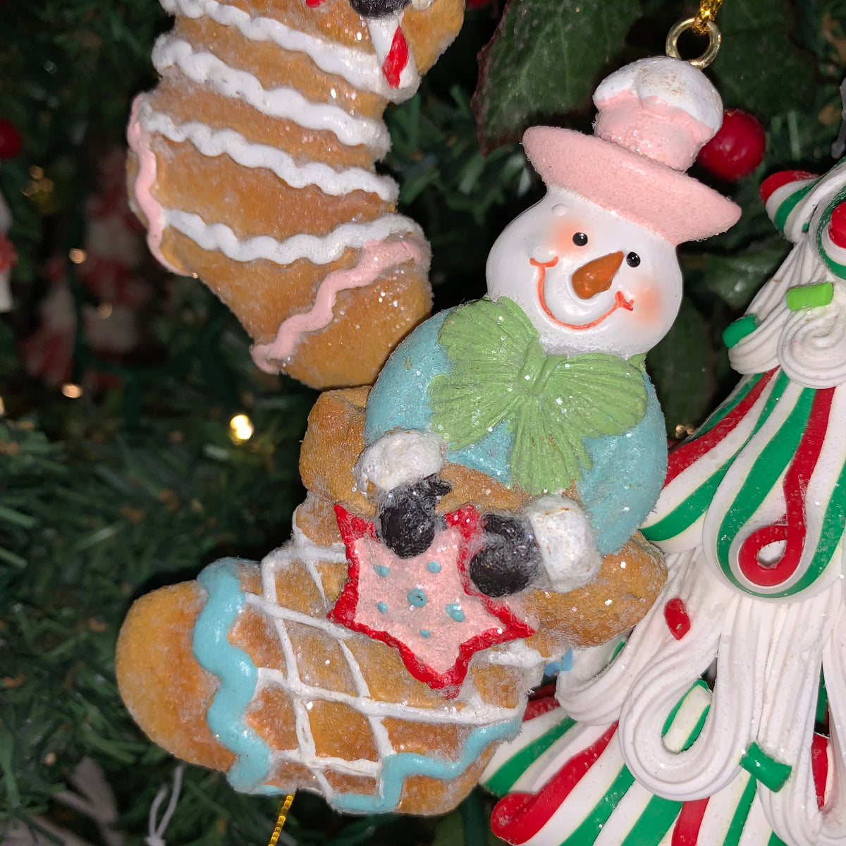 Gingerbread Snowman Stocking | Ornament