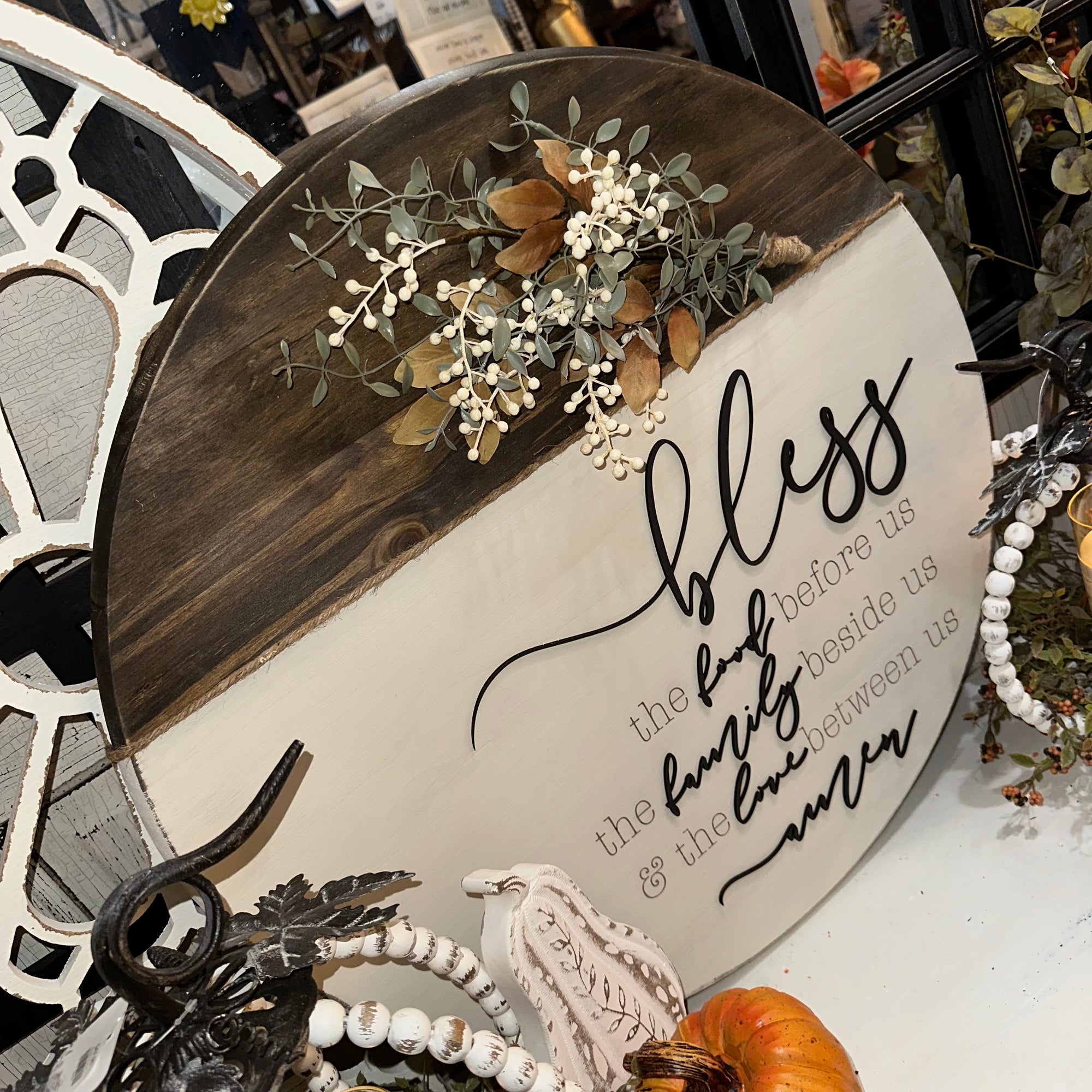 Bless the Food | 24" Handmade Sign