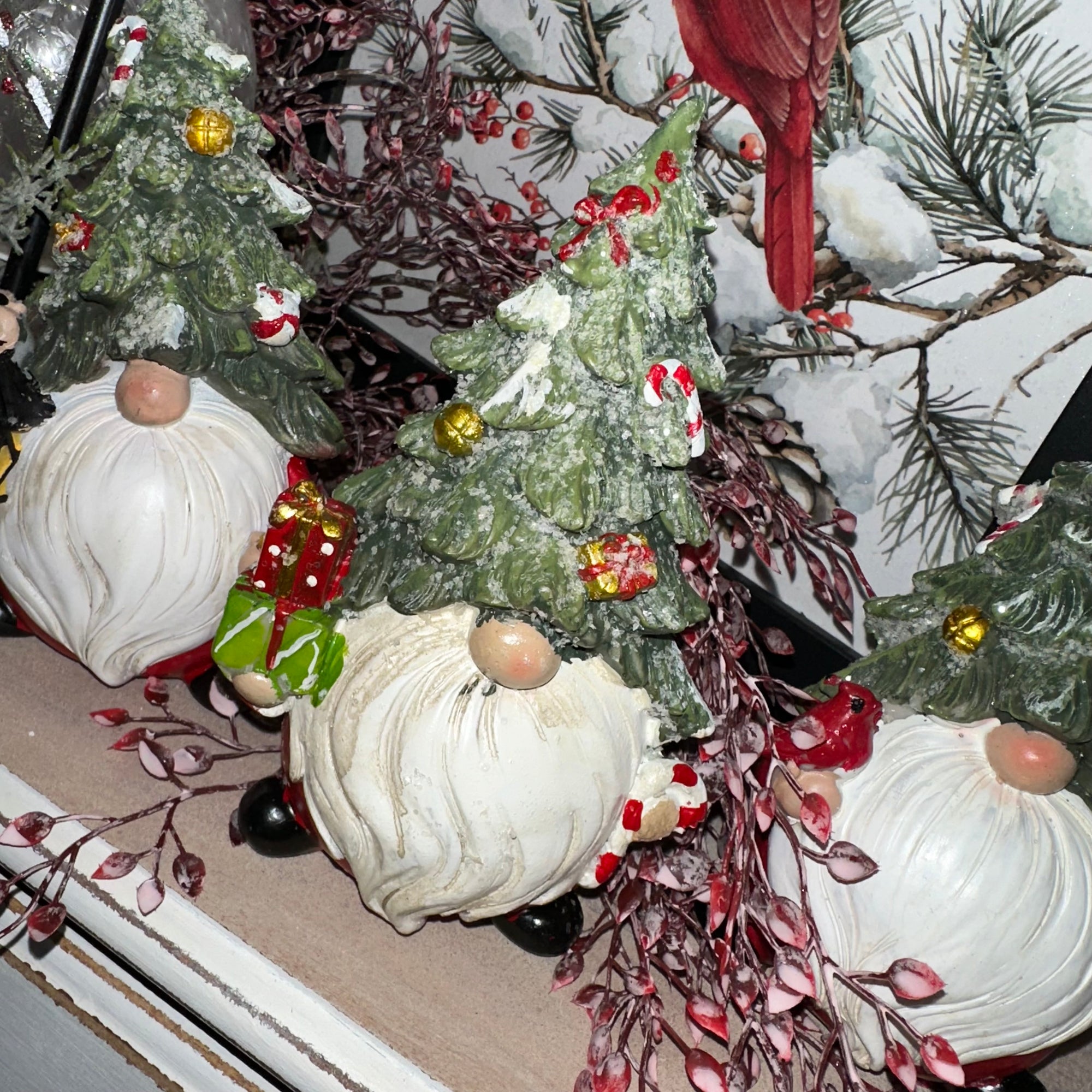 Holiday Tree Gnome | Resin | 6"