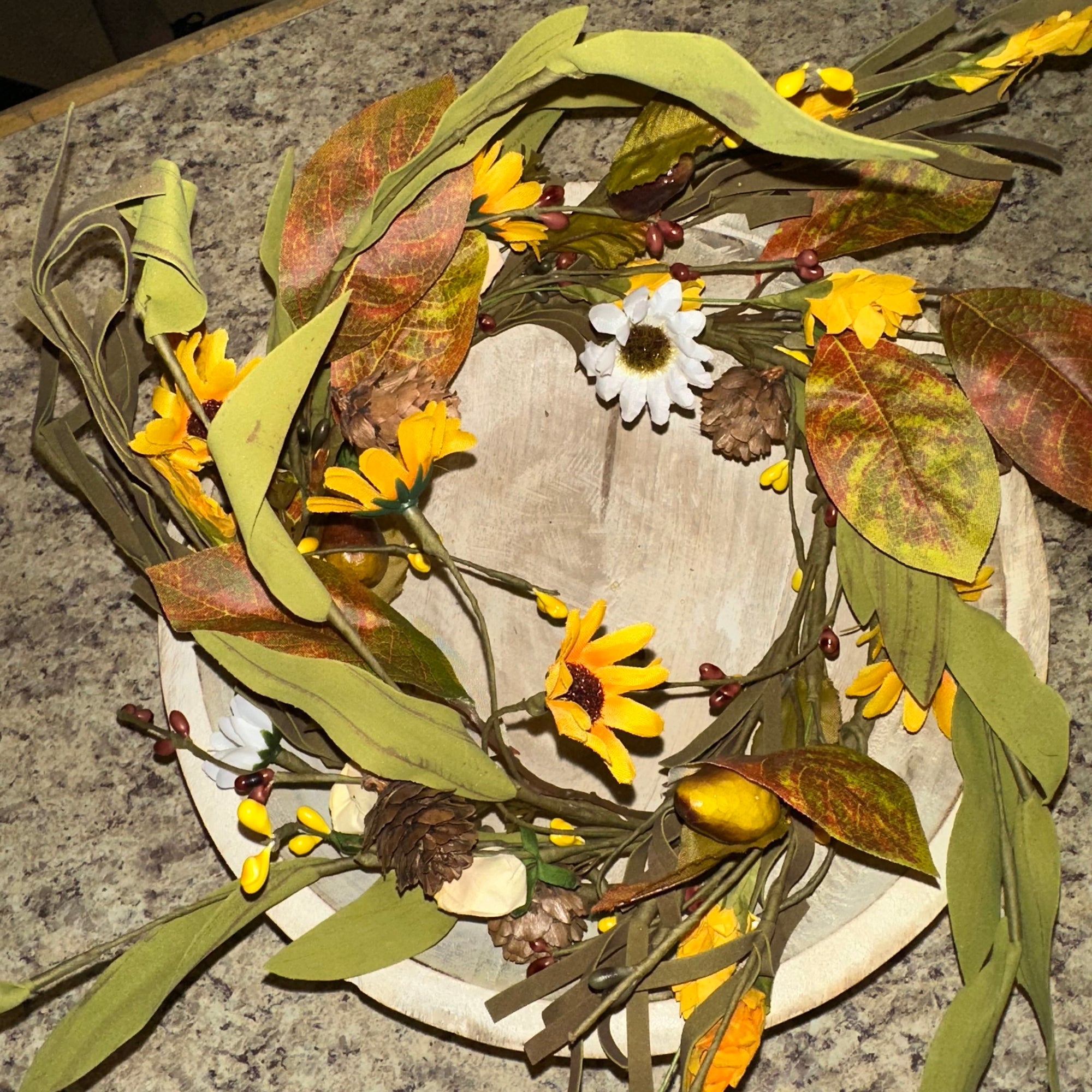 Autumn Aster Candle Ring | 12-18"