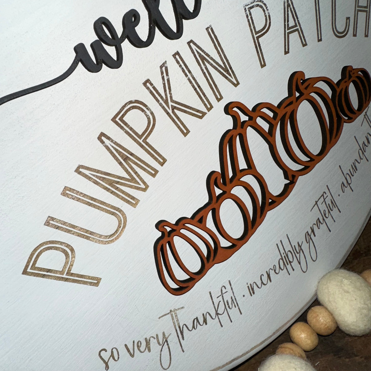 Welcome to Our Pumpkin Patch | 12&quot; Handmade Sign