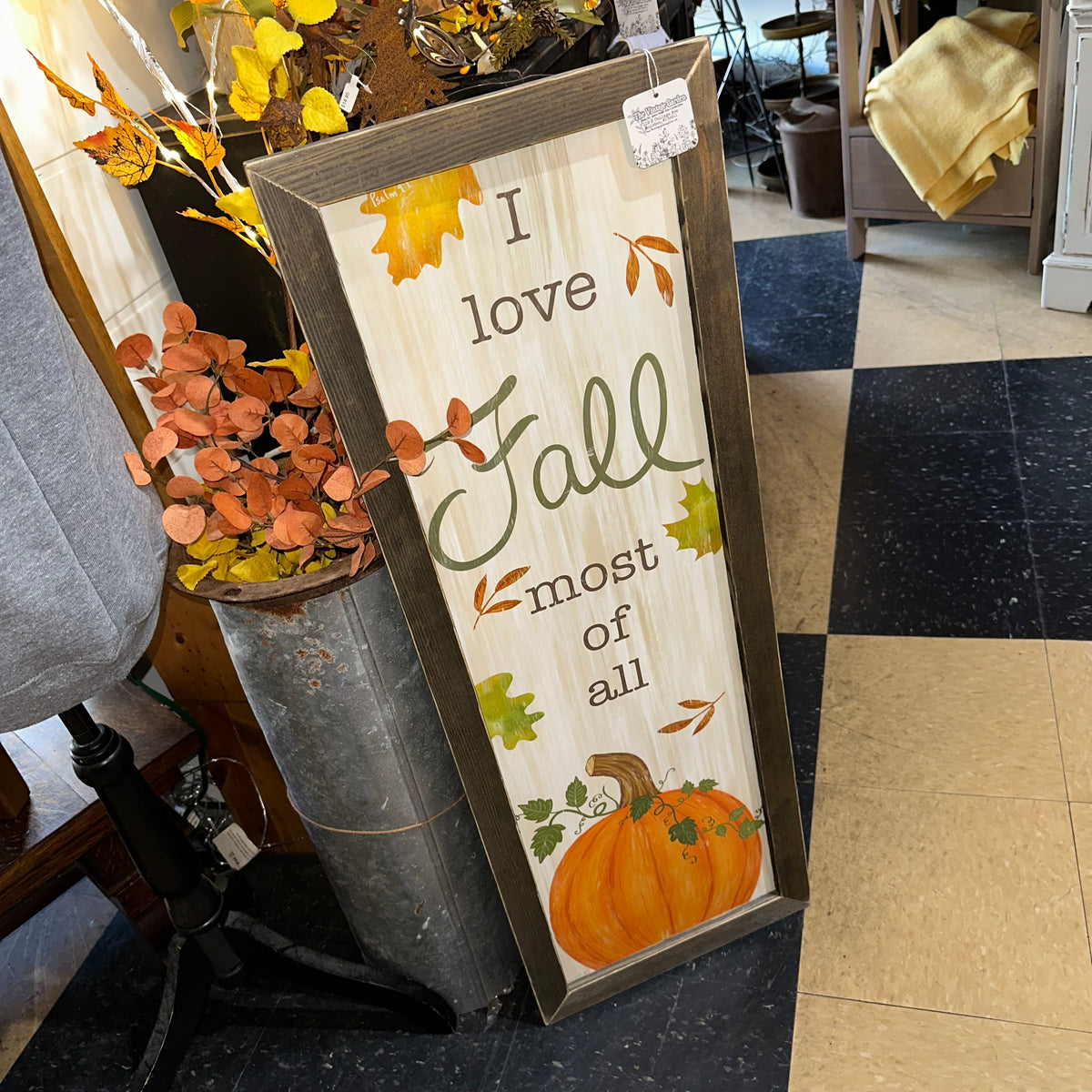 I Love Fall Most of All | Wall Art