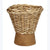 Wicker Vase on Wood Pedestal | 6.3"