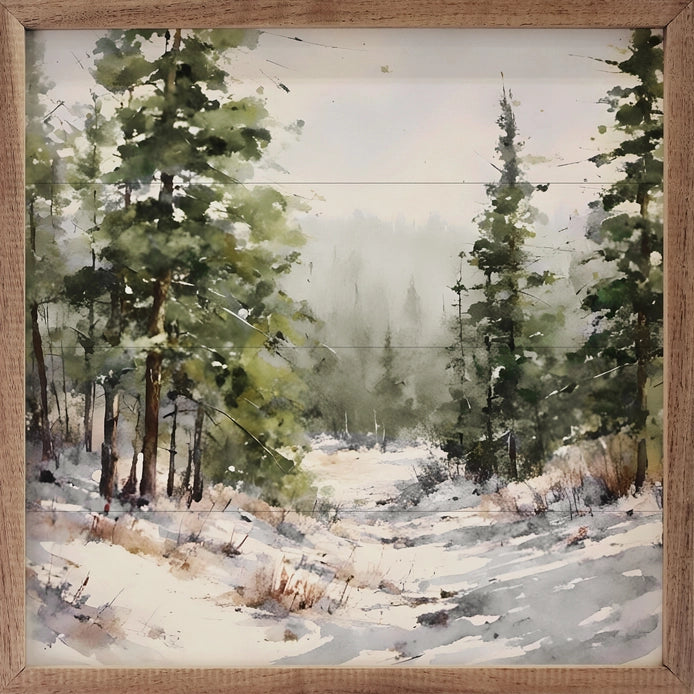 Snowy Trees | Wall Art