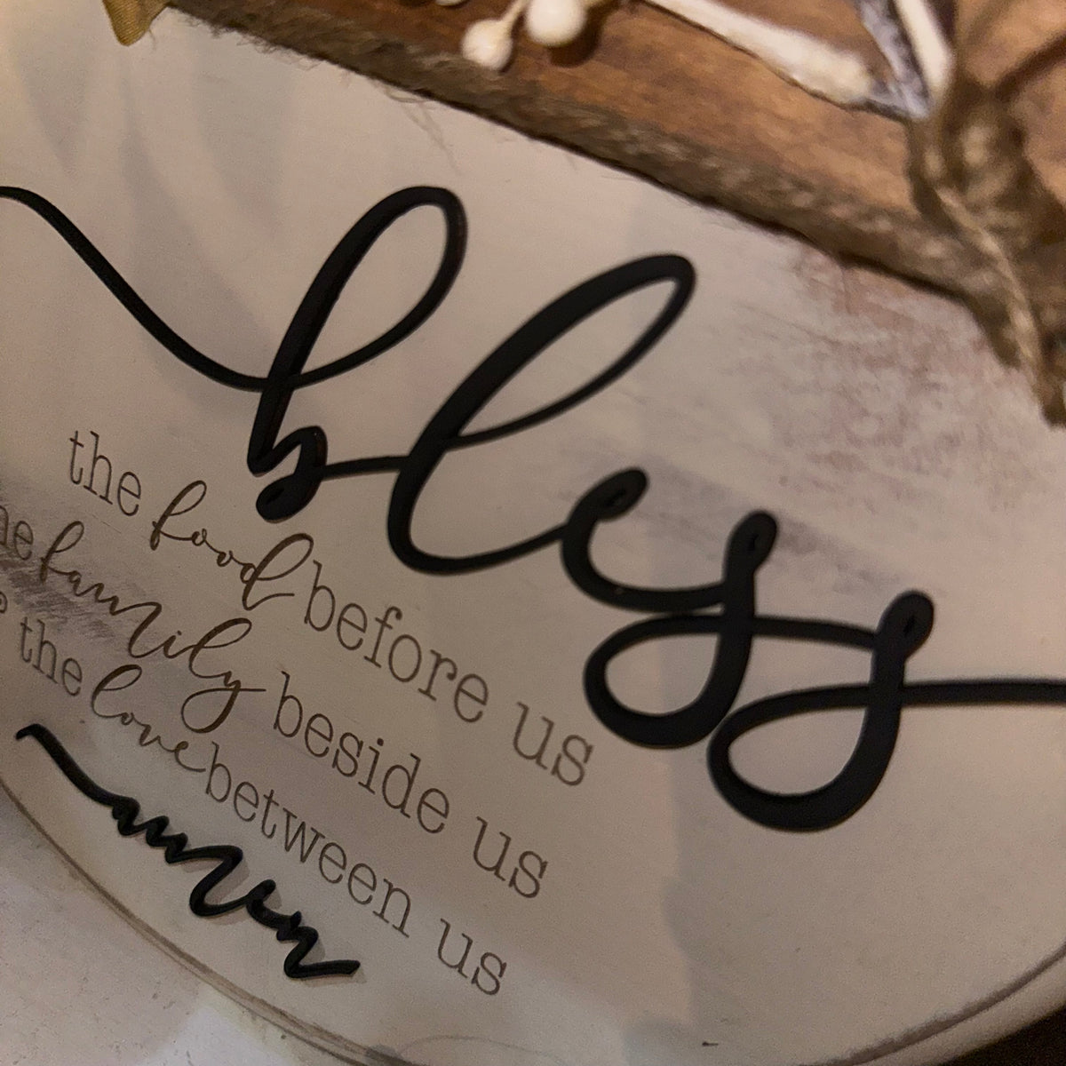 Bless the Food | 12&quot; Handmade Sign